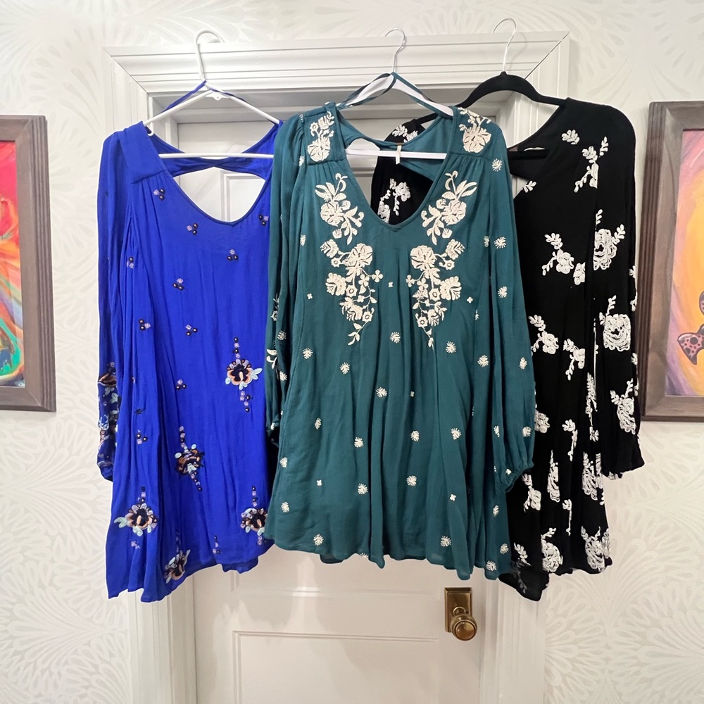 FP Movement by Free People Floral Tunics - Blue, Green, Black